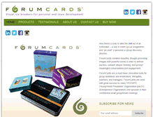 Tablet Screenshot of forumcards.com